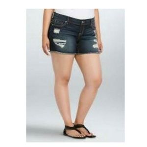 Torrid Dark Wash Denim Shorts